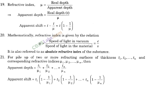 Ray Optics and Optical Instruments Class 12 Notes Chapter 9 - Learn CBSE