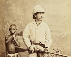 Henry M. Stanley exploring the Congo River