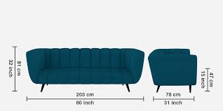 Buy Mushy Fabric 3 Seater Sofa In