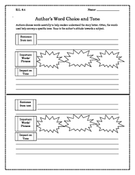 Word Choice And Tone Worksheets Teaching Resources Tpt
