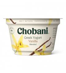 chobani non fat greek yogurt vanilla