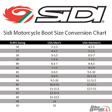 Sidi Boot Size Chart Bedowntowndaytona Com