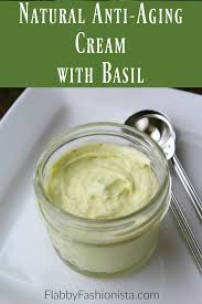 natural anti aging cream with basil