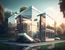 Glass Modern Luxury Villa Exterior
