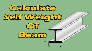 how to find self weight of beam