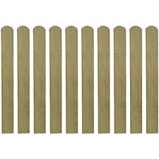 I just used a pruning clipper which was fast and easy. Impregnated Fence Slats 10 Pcs Wood 80 Cm