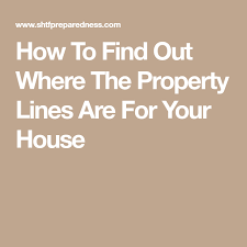 Here's how to find your property lines. How To Find Out Where The Property Lines Are For Your House How To Find Out Property Lines