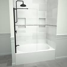 Designing your shower or bathtub door has never been easier. Fixed Bathtub Doors Bathtubs The Home Depot