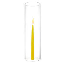 Glass Hurricane Candle Shade