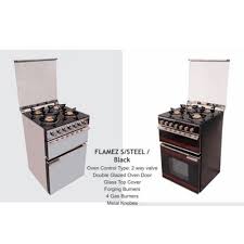 60cm double oven four burner gas stove