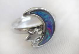 Moon Star Mood Ring With Mood Color Chart On The Hunt
