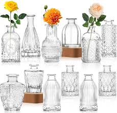Glass Vase Bud Vase In Bulk Set Of 12