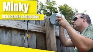 minky outdoor retractable clothesline