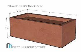standard brick sizes and dimensions