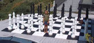 Giant Plastic Chess Set With A 49 King