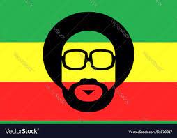 grunge rastafarian flag royalty free vector