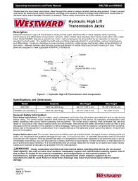westward 5ml72b operating instructions