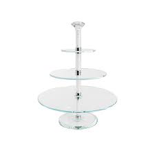 Crystal Glass 3 Tier Cake Stand Clear