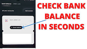 how to check bank balance in cred app