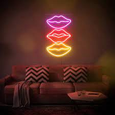 Lips Art Led Neon Sign Wall Decor Wall