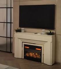 Steel Electric Fireplace 28x20x7inches
