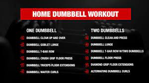 home dumbbell workout get jacked