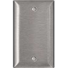 Magnetic Blank Wall Plate Stainless Steel