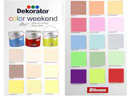 Предлагаме ви богати цветови палитри за интериорни бои и миещ се латекс. Lateks Dekorator Color Weekend 2 5l Megahim Sochna Praskova Markita Net