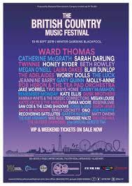 Country music festivals are the hottest trend in music for 2019. Festival Poster 2019 The British Country Music Festival
