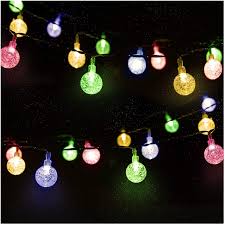 led crystal ball fairy lights