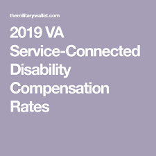 2019 Va Service Connected Disability Compensation Rates
