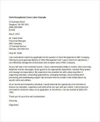 10 Clerical Cover Letter Templates Free Sample Example