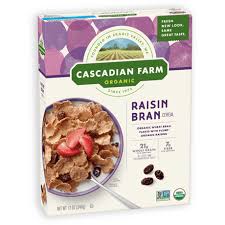 raisin bran cereal cascadian farm organic