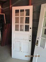 exterior wood door 9 panes glass 2