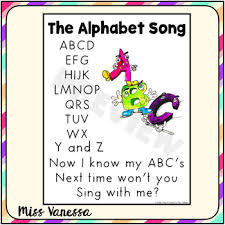 Set to the tune of twinkle twinkle little star, this song has been a part of almost everyone's childhood. The Alphabet Song Lyrics By Miss Vanessa Teachers Pay Teachers
