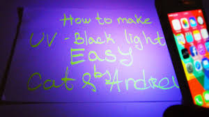 How To Make Black Light Uv Under 1 Minute Easy Youtube