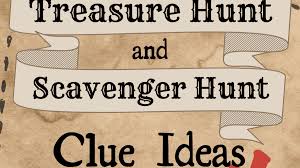 scavenger hunt clue ideas
