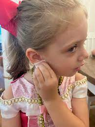 princess piercing children s ear
