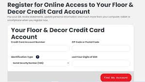 floor and decor credit card login