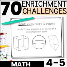 math enrichment activities for early