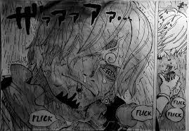 Crying manga panel