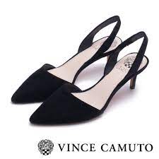 Vince Camuto 真皮素面典雅尖頭中跟鞋-黑色| Yahoo奇摩購物中心