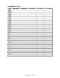 hourly schedule template in 15 30