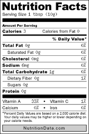 carrots nutritional information