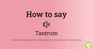 how to ounce tantrum