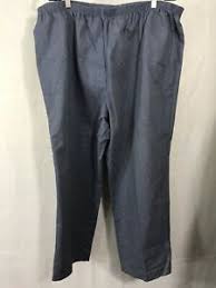 Details About Haband Pants Plus Size 42p Petite Blue Casual Elastic Waistband Comfort Pockets