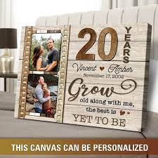 husband personalized anniversary canvas