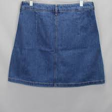 H And M Divided Denim Jean A Line Skirt Sz And 10 Similar Items