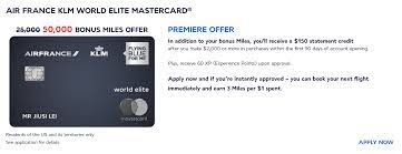 But even if you've never set foot on an air france plane or flown with any of its airline partners, you can still earn frequent flyer miles. Boa Air France Klm Credit Card Review 2020 8 Update 50k 150 Offer Us Credit Card Guide