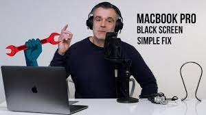 how to fix macbook pro black screen of
